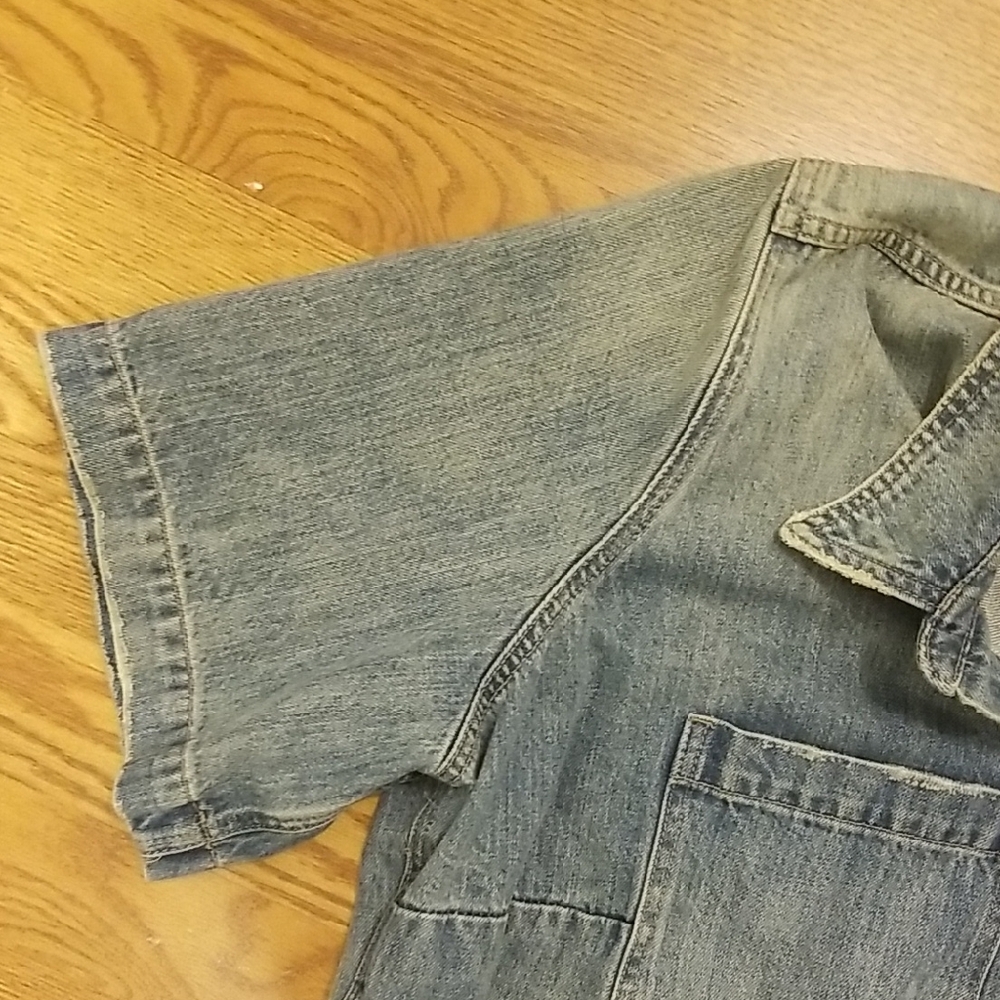 Nwt Lucky Brand Blue Denim Dress - Picture 8 of 14